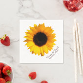 Sonnenblumenblüte Custom Wedding Napkins Serviette (Beispiel)