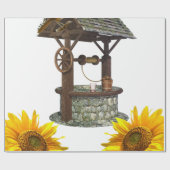 Sonnenblumenbohrer Geschenkpapier (Flach)