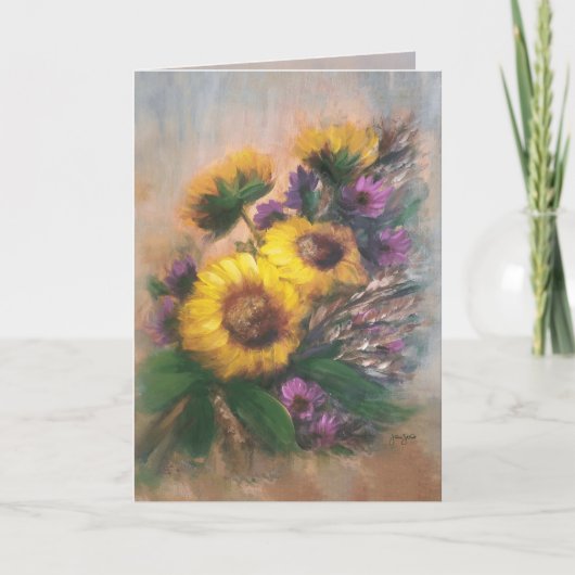 Sonnenblumenbrise 5X7 Karte (Vorderseite)