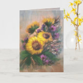 Sonnenblumenbrise Karte (Gelbe Blume)