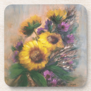 Sonnenblumenbrise von Jason Street Getränkeuntersetzer