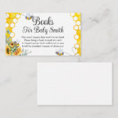 Sonnenblumenbücher für Baby-Ticket Begleitkarte (Vorne/Hinten)