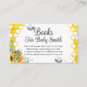 Sonnenblumenbücher für Baby-Ticket Begleitkarte (Vorderseite)