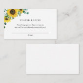 Sonnenblumenbücher für Babysteckkarte Begleitkarte (Vorne/Hinten)