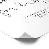 Sonnenblumenbücher für Babyzeichen Poster (Ecke)