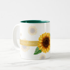 Sonnenblumencoffee Tasse "Face the sunshine"