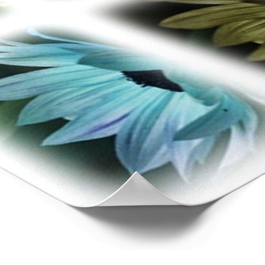 SonnenblumenCollage Print Poster (Ecke)