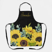 Sonnenblumencreme Schürze (Vorderseite)