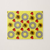 Sonnenblumendekor Jigsaw Puzzle (Horizontal)