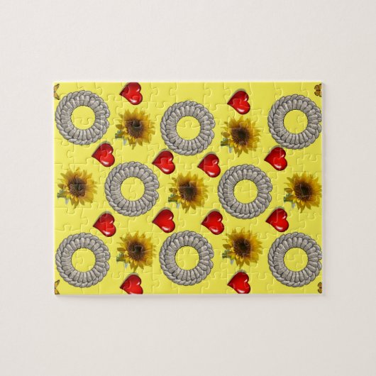 Sonnenblumendekor Jigsaw Puzzle (Horizontal)