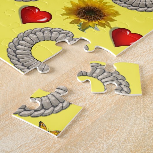 Sonnenblumendekor Jigsaw Puzzle (Seite)