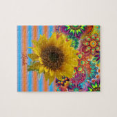 Sonnenblumendekor Jigsaw Puzzle (Horizontal)