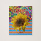 Sonnenblumendekor Jigsaw Puzzle (Vertikal)
