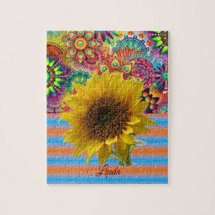 Sonnenblumendekor Jigsaw Puzzle