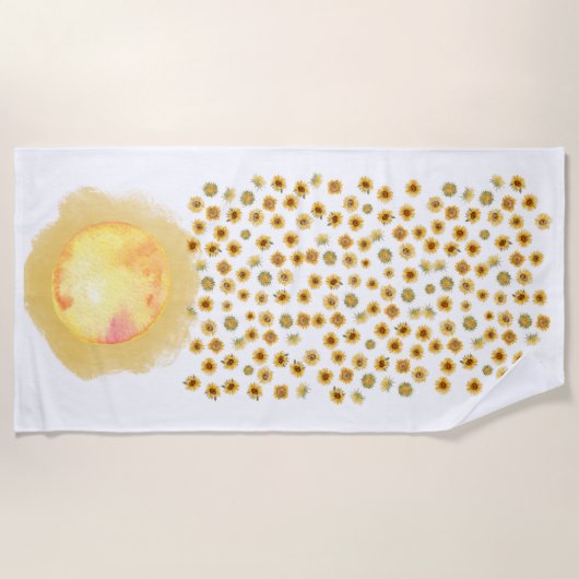 SONNENBLUMENDELIGHT STRANDTUCH (Vorderseite)