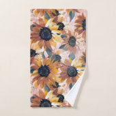 Sonnenblumendesign Badhandtuch Set (Handtuch)