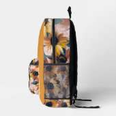 Sonnenblumendesign Bedruckter Rucksack (Rechts)