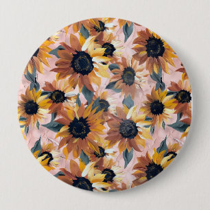 Sonnenblumendesign Button