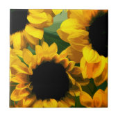 Sonnenblumendesign Fliese (Vorderseite)