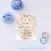 Sonnenblumendesign Flyer (Einzeln)