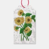 Sonnenblumendesign Geschenkanhänger (Vorderseite)
