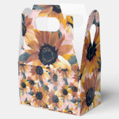 Sonnenblumendesign Geschenkschachtel (Geöffnet)