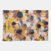 Sonnenblumendesign Geschirrtuch (Horizontal)