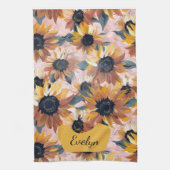 Sonnenblumendesign Geschirrtuch (Vertikal)