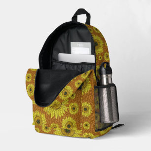 Sonnenblumendesign im Rucksack