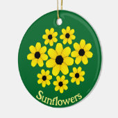 Sonnenblumendesign Keramik Ornament (Links)