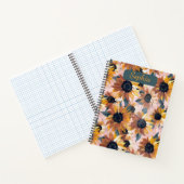 Sonnenblumendesign Notizblock (Innenseite)