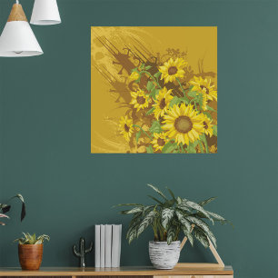 Sonnenblumendesign Poster