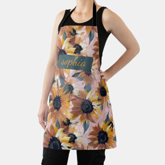 Sonnenblumendesign Schürze (InSitu)