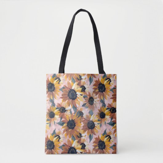 Sonnenblumendesign Tasche (Vorderseite)