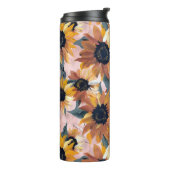 Sonnenblumendesign Thermosbecher (Nach links gedreht)