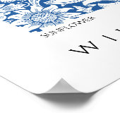 Sonnenblumendesign von Blue William Morris Poster (Ecke)