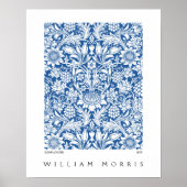 Sonnenblumendesign von Blue William Morris Poster (Vorne)