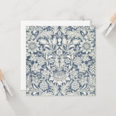 Sonnenblumendesign (von William Morris) Karte (Vorderseite/Rückseite Beispiel)