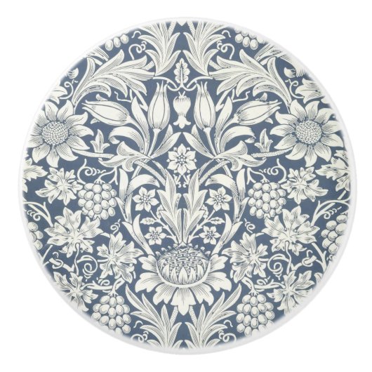 Sonnenblumendesign (von William Morris) Keramik Pu Keramikknauf (Vorderseite)