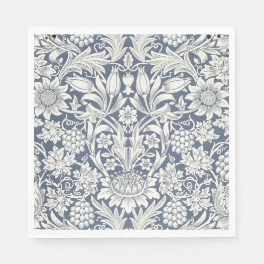 Sonnenblumendesign (von William Morris) Napkins Serviette (Vorderseite)