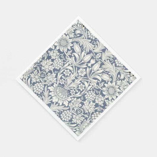 Sonnenblumendesign (von William Morris) Napkins Serviette (Ecke)