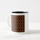 Sonnenblumendesign Zweifarbige Tasse (Vorderseite Links)