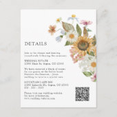 Sonnenblumendetails Begleitkarte (Vorderseite)