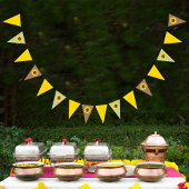 Sonnenblumendreieck im Sommer Party Wimpelkette