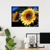Sonnenblumendruck Poster (Heimbüro)