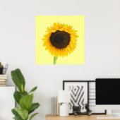 Sonnenblumendruck Poster (Heimbüro)