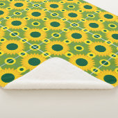 Sonnenblumendruck Sherpadecke (3/4)