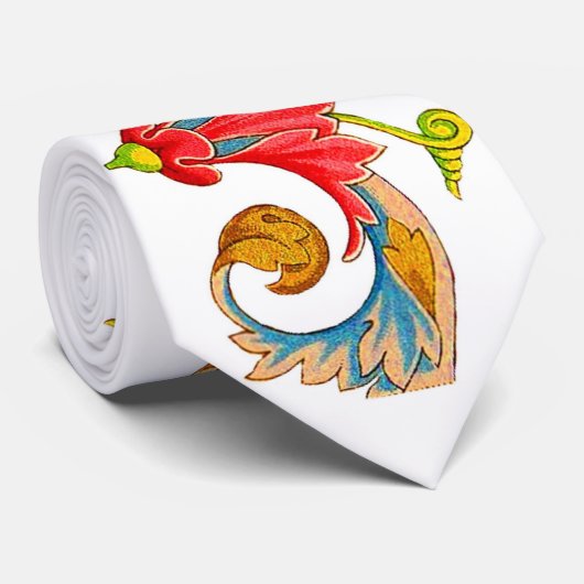 Sonnenblumendrucke und -kurbel krawatte (Gerollt)