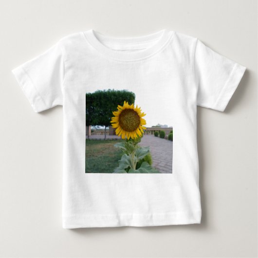 Sonnenblumendruckkunst Baby T-shirt (Vorderseite)