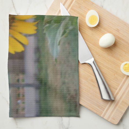 Sonnenblumendruckkunst Geschirrtuch (Viertel Falte)